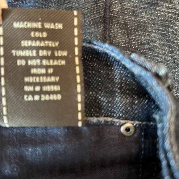 Seven 7 For All Mankind Women's Edie Flood Dark Wash Cuffed Jeans Straight Leg - Picture 7 of 7